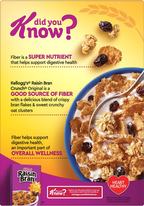 Kellogg's Raisin Bran Crunch Cereal 15.4 OZ