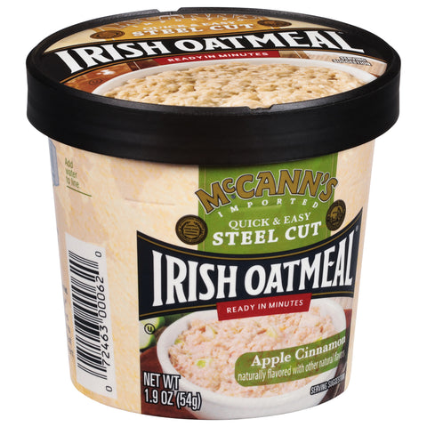 McCann's Apple Cinnamon Irish Oatmeal Cup 1.9 OZ