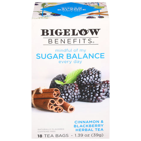 Bigelow Benefits Cinnamon & Blackberry Herbal Tea 18 CT