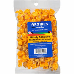 Argires Snacks Utterly Addictive Cheddarcorn & Caramel Mix Popcorn - 3.35 oz 15 Pack