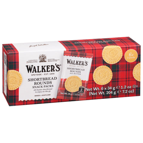 Walkers Shortbread Rounds On The Go 7.2 OZ