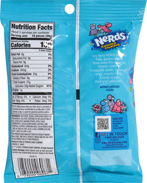 Nerds Verry Berry Gummy Clusters 5 oz
