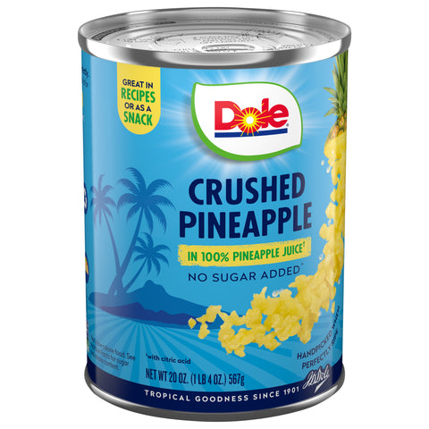 Dole Pineapple Crushed In 100% Juice 20 OZ