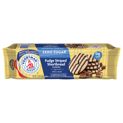 Voortman Bakery Sugar Free Fudge Striped Shortbread 11.3 OZ