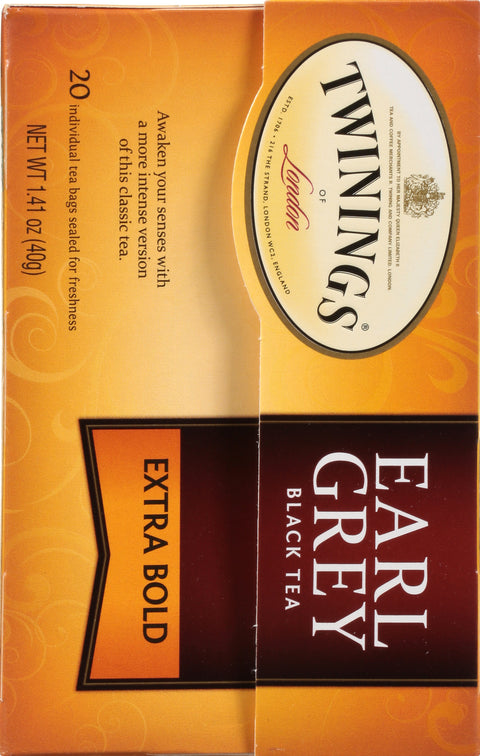 Twinings Earl Grey Black Extra Bold Tea 20 CT