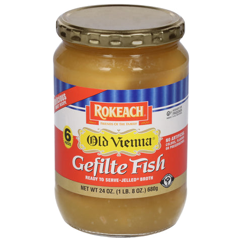 Rokeach Old Vienna Gefilte Fish 6 Piece 24 OZ