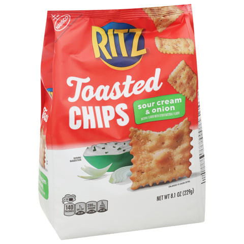 Nabisco Ritz Toasted Chips Sour Cream & Onion 8.1 OZ