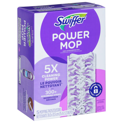 Swiffer Power Mop Mopping Pads 5 CT