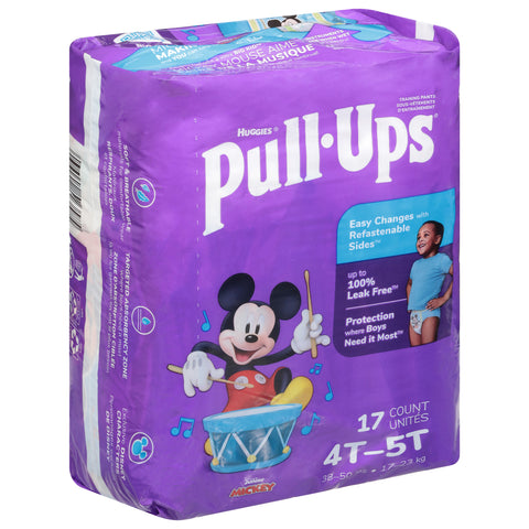 Pull-Ups Disney Junior Mickey Training Pants 4T-5T (38-50 lbs) 17 ea