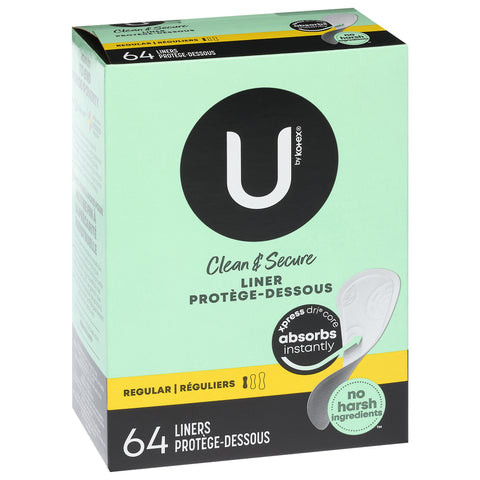 U By Kotex Pantiliners Light Days 64 CT