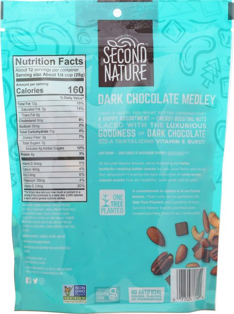 Second Nature Dark Chocolate Medley 12 OZ