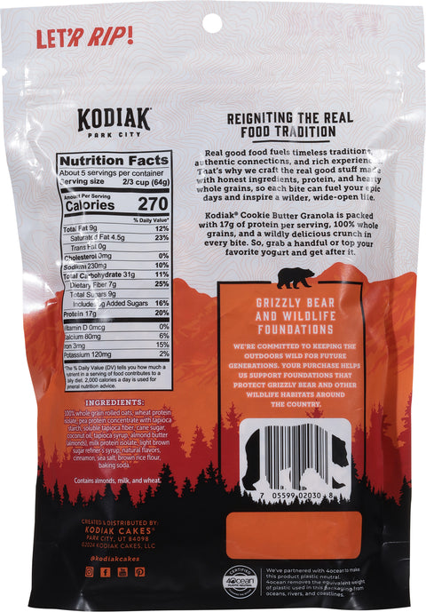 Kodiak Protein Packed Cookie Butter Granola 11 oz