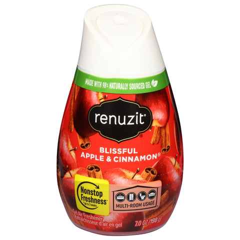 Renuzit Apple & Cinnamon Gel Air Freshener 7.0 oz - 7 OZ 12 Pack