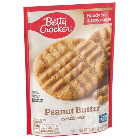 Betty Crocker Mix Cookie Peanut Butter Pouch 17.5 OZ