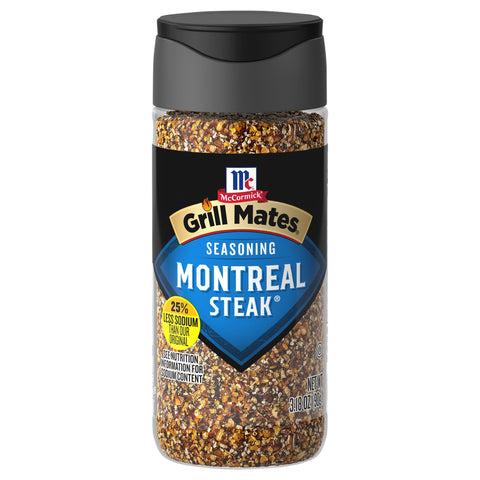 McCormick Grill Mates Seasoning Low Sodium Montreal Steak 3.18 OZ