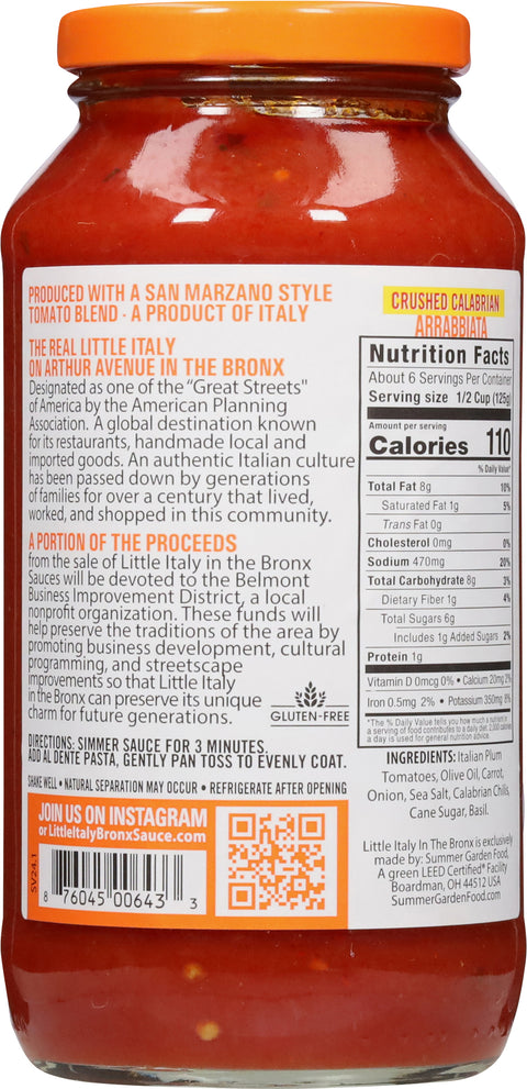 Little Italy In The Bronx Arrabbiata 24 OZ