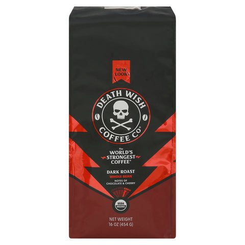 Death Wish Whole Bean Coffee 16 OZ
