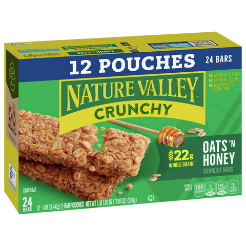 Nature Valley Crunchy Oats 'N Honey Granola Bars Value Pack 17.8 OZ
