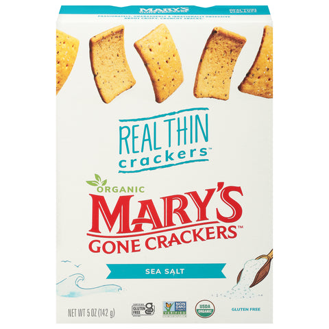 Mary's Gone Crackers Real Thin Sea Salt Crackers 5 oz - 6 Pack