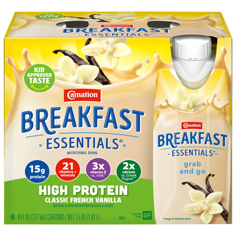 Carnation Ready To Drink Breakfast Hi-Pro Vanilla 48 FZ