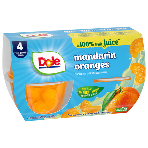 Dole Fruit Cups Mandarin Oranges 16 OZ