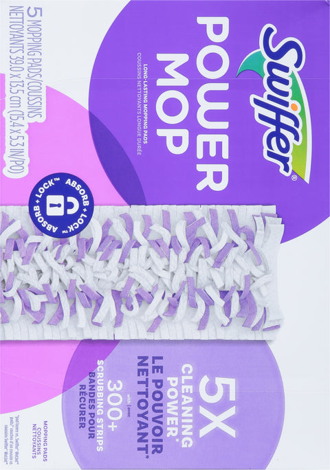 Swiffer Power Mop Mopping Pads 5 CT