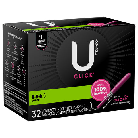 U By Kotex Super Tampons 32 CT