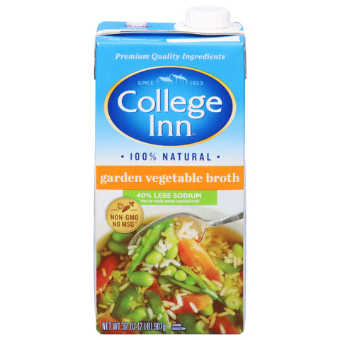 College Inn Broth Fat Free & Reduced Sodium Garden Vegetable 32 OZ