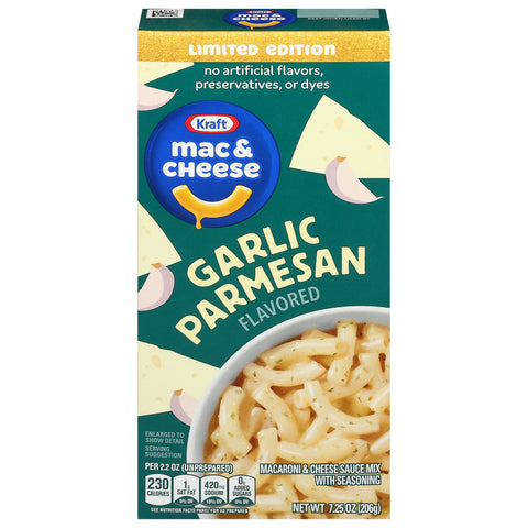 Kraft Garlic Parmesan Macaroni & Cheese Sauce Mix 7.25 oz - 12 Pack