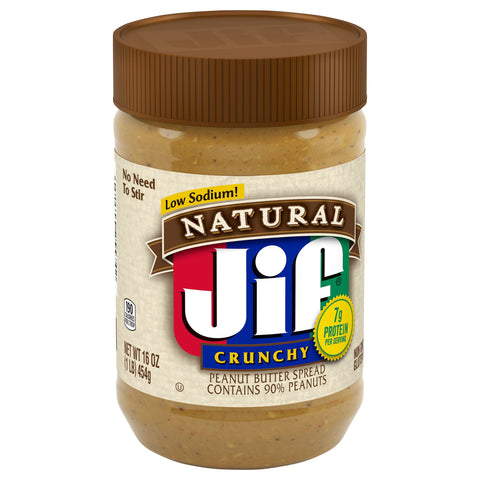 Jif Natural Crunchy Peanut Butter 16 OZ