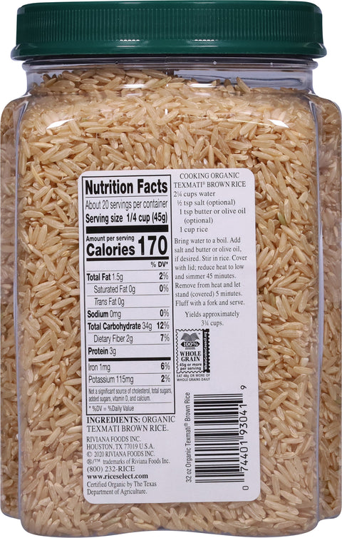 Rice Select Organic Brown Rice 32 OZ