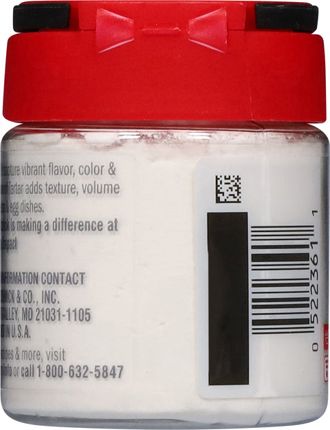 McCormick Spice Cream Of Tartar 1.5 OZ