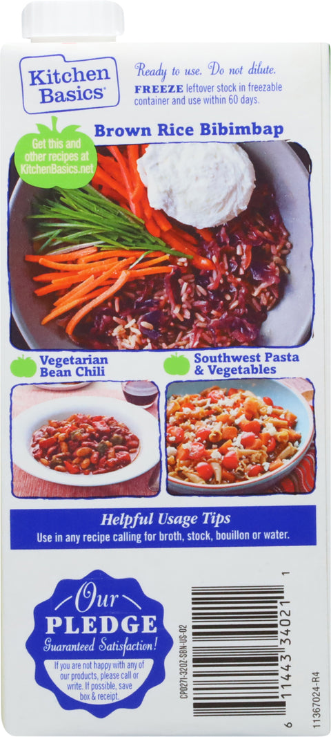 Kitchen Basics Unsalted Vegetable Stock 32 OZ