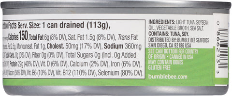 Bumble Bee Tuna Chunk Light In Oil 5 OZ
