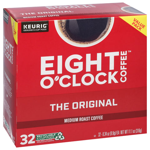Eight O'Clock Coffee Medium Roast Ground The Original Coffee Value Pack 32