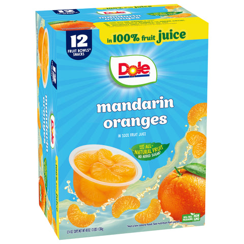 Dole Mandarin Oranges Fruit Bowl 48 OZ