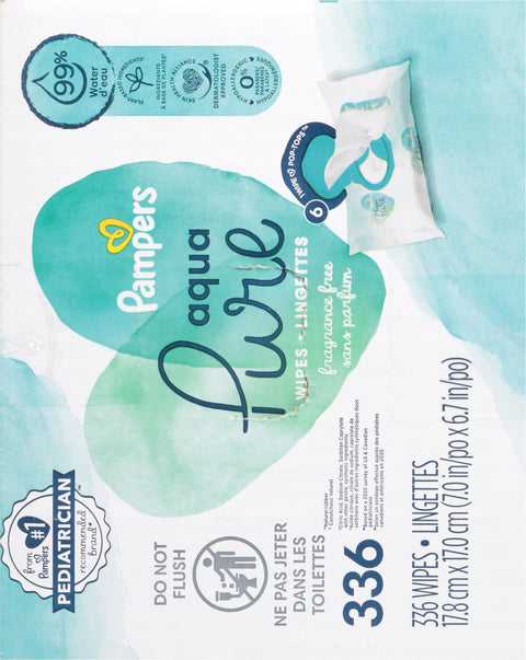 Pampers 2 Packs Aqua Pure Wipes 2 ea