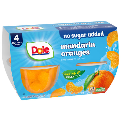 Dole Fruit Cups Mandarin Oranges No Sugar Added 16 OZ