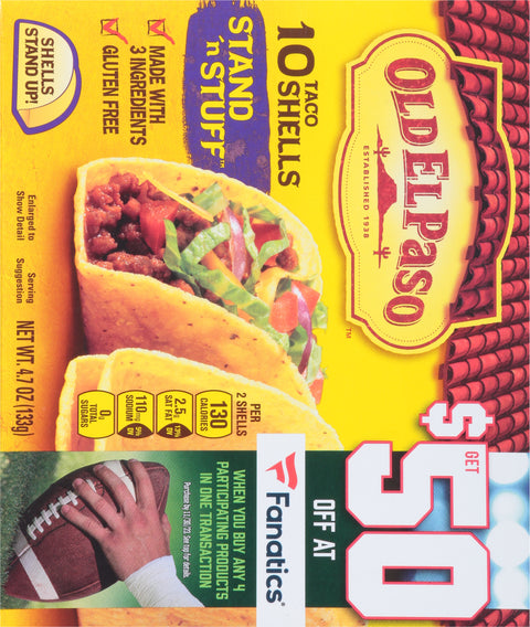 Old El Paso Shells Taco Stand & Stuff 4.7 OZ
