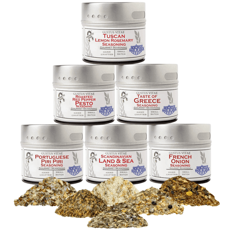 European Seasonings Gift Set - Tastes of Europe - Artisanal Spice Blends Six Pack