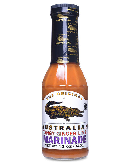 Food Imagineering Usa Original Australian Tangy Ginger Lime Sesame Marinade - 12 OZ 12 Pack