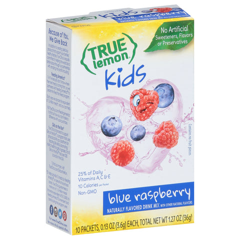 True Lemon Kids Drink Mix Blue Raspberry 1.27 OZ
