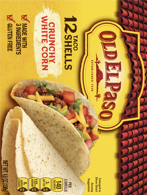 Old El Paso Taco Shells White Corn 4.6 OZ