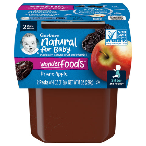 Gerber 2nd Foods Prunes With Apples 8 OZ