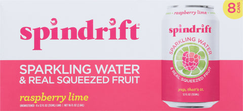 Spindrift Raspberry Lime Sparkling Water 96 FZ