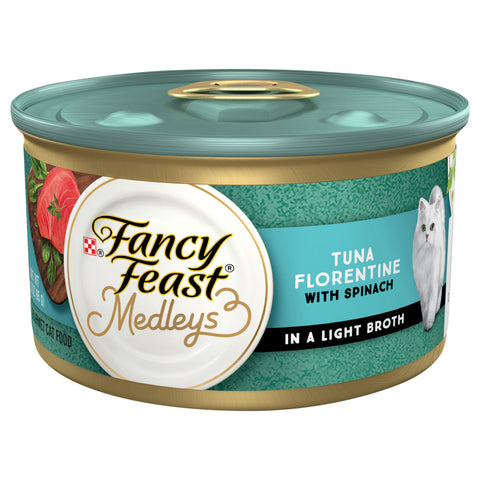 Fancy Feast Medleys Tuna Florentine With Garden Greens 3 OZ