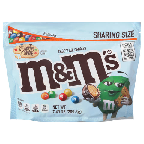M&M's Sharing Size Crunchy Cookie Chocolate Candies Sharing Size 7.40 oz - 8 Pack