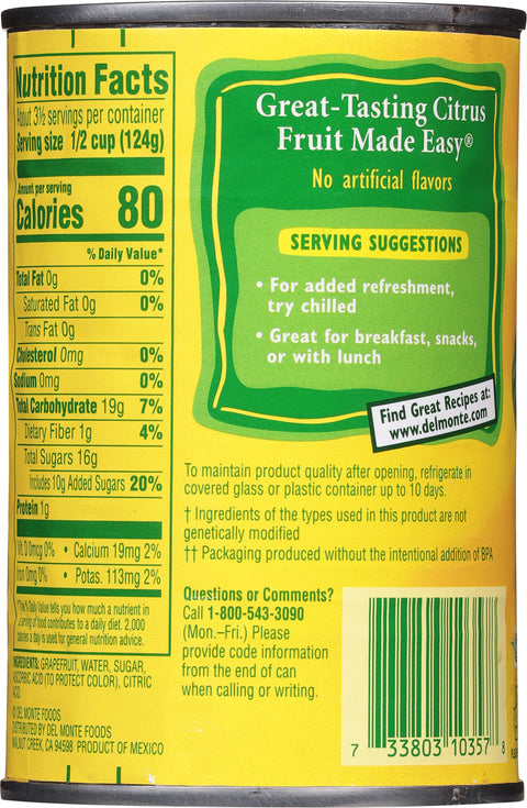 Del Monte Fruit Red Grapefruit 15 OZ