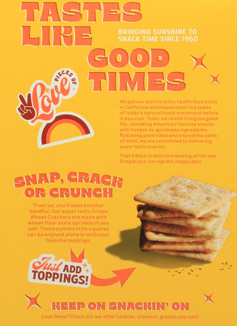 Back to Nature Crispy Wheat Crackers 6.5 oz