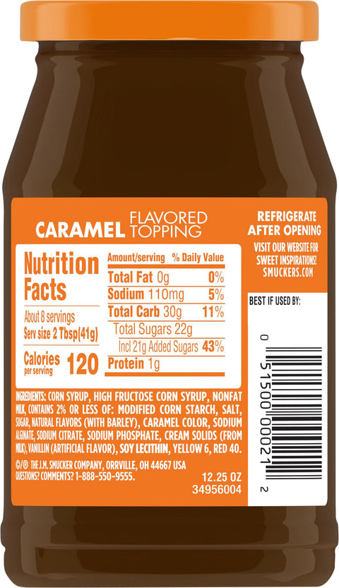 Smucker's Topping Caramel 12.25 OZ
